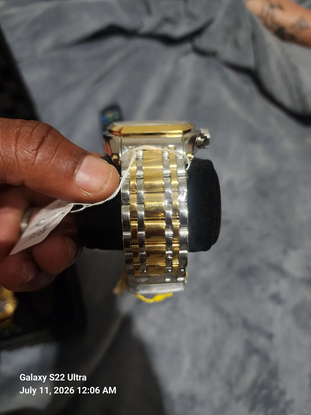 Invicta Jason Taylor Limited Edition Two-Tone Gold and Silver Chronograph Watch